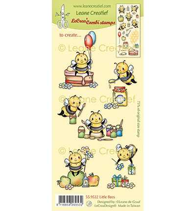 559.532 - Leane Creatief - Tampon clair à combiner, Abeilles - 