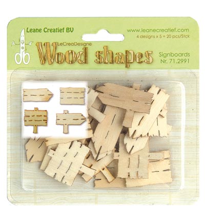 71.2991 - Leane Creatief - Signboards - Wood shapes