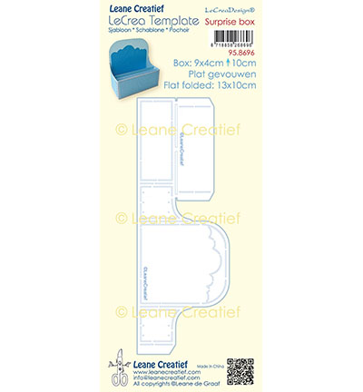 958.696 - Leane Creatief - Pochoir boite surprise - Enveloppe, boîte