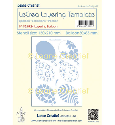 958.924 - Leane Creatief - Pochoir en couches Ballon - Des ballons