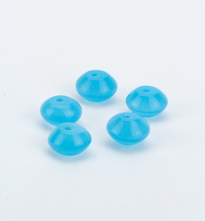 C-07-5x8mm, color 27 - Kippers - (20) perle oeil de tigre, ovale, bleu clair - 