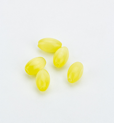 4880 - Kippers - (20) Oeil de tigre ovale, jaune - 