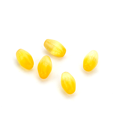 4881 - Kippers - (20) Oeil de tigre ovale, orange - 