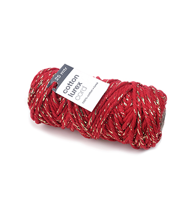 1050.2504.20 - Vivant - Cotton Lurex Twist, Red - Ficelle en coton