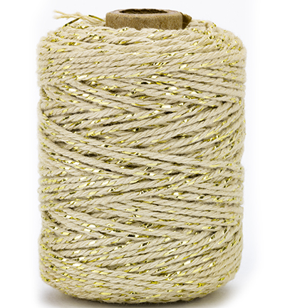 1050.5002.07 - Vivant - Ficelle en coton luxe, or / taupe - Ficelle en coton
