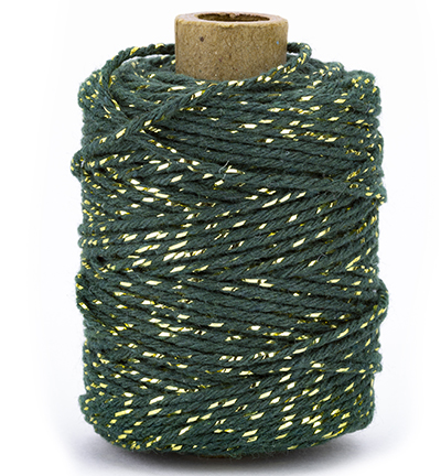 1050.5002.67 - Vivant - Ficelle en coton luxe, or/or vert - Ficelle en coton