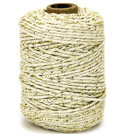1050.5002.70 - Vivant - Ficelle en coton luxe, or/ivoire - Ficelle en coton