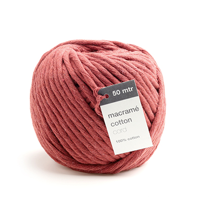 1059.5005.23 - Vivant - Macrame Cotton Cord, Vieux rose - Macrame