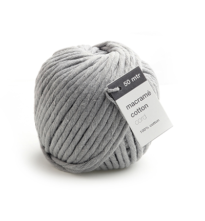 1059.5005.80 - Vivant - Macrame Cotton Cord, Gris - 