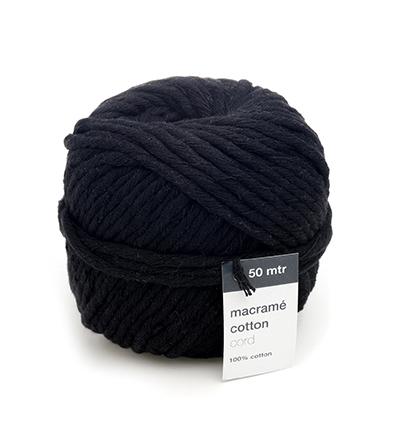 1059.5005.85 - Vivant - Macrame Cotton Cord, Noir - Macrame