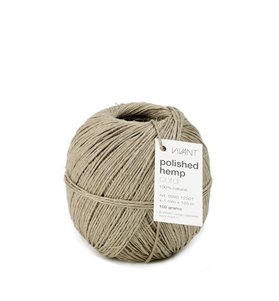 0992.12501.72 - Vivant - Ficelle de chanvre, Beige/naturel - 