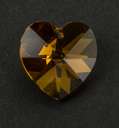 6202 TOP 18X17.5 - Swarovski - Topaz - 6202 - Coeur - 18 x 17.5mm