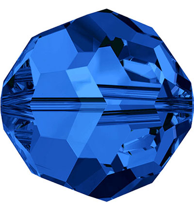 5000 R SAPPHIRE 8MM - Swarovski - (6) sapphire - 5000 - Rond - 8mm