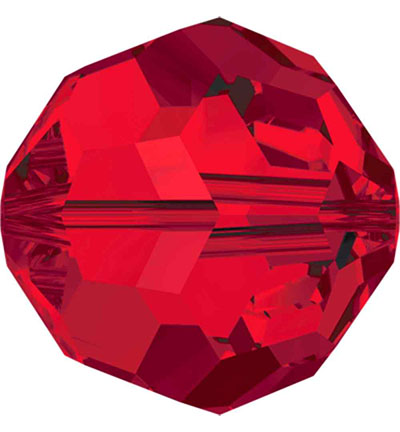5000 R LT SIAM 6MM - Swarovski - (10) light siam - 5000 - Rond - 6mm