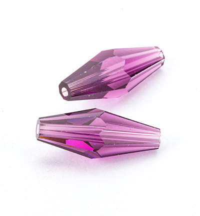 5205 MM15x6 AMETH - Swarovski - (2) Entretoise facette Amethyst - Entretoise à facettes