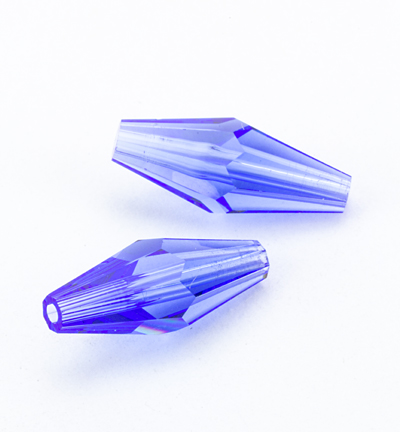 5205 MM15x6 SAPPH - Swarovski - (2) Entretoise facette Sapphire - Entretoise à facettes