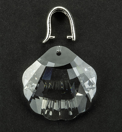 6723 Crystal 28mm - Swarovski - Cristal + raccord ref. 8208 - 6723 - Coquillage - 28mm