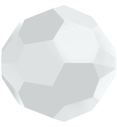 5000 6mm White Alaba - Swarovski - (10) White Alabaster - 5000 - Rond - 6mm