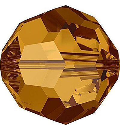 5000 6mm Crystal Cop - Swarovski - (10) Crystal Copper - 5000 - Rond - 6mm