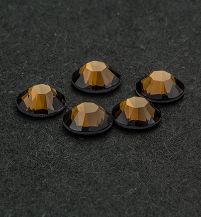 2038-ss16 - Swarovski - Smoked topaz - Rond - SS16 - 4mm