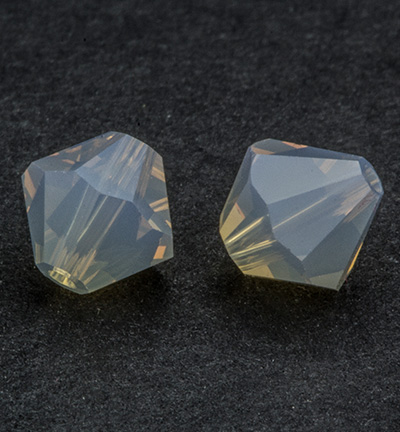 5328-6mm-15pcs - Swarovski - Light Grey Opal - 5328 - 6mm