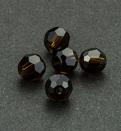 5000 R Mocca 4mm - Swarovski - (15) Mocca - 5000 - Rond - 4mm