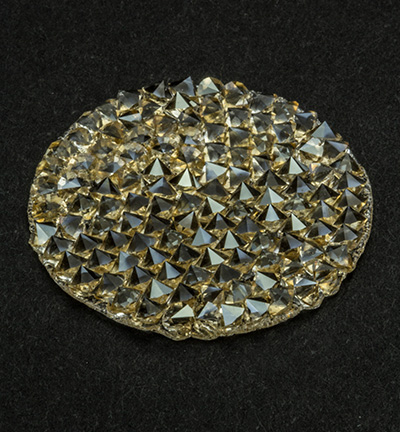 A72010-001 GSHA - Swarovski - Golden Shadow, rond, black background - 