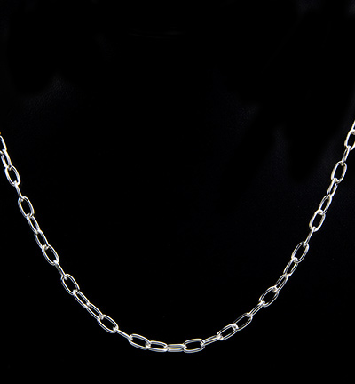 340B-010 - Kippers - Chaîne grande, argent clair - chaîne maillons métal