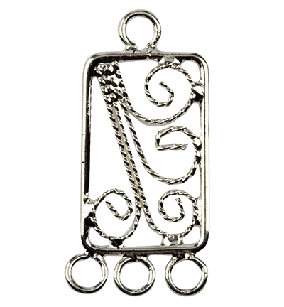 326B-141 - Kippers - (2) Rectangle, argent - Entretoise