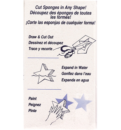 39 - Kippers - 3 Compressed Sponges - Pinceaux pochoir & tampon