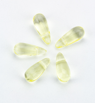 80100 - Kippers - (50) goutte de perle, citron vert - Perle goutte