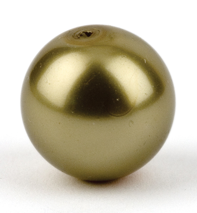 G 1538 - Kippers - (6) Perles Fines, 16mm, vert clair - Perle 16mm