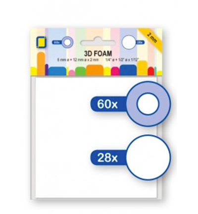 3.3122 - JeJe - 3D Foampads Round - Pastilles mousse & glue dots