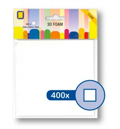 3.3100 - JeJe - 3D Foampads Squares - Pastilles mousse & glue dots 3.3100 - JeJe - 3D Foampads Squares - Pastilles mousse & glue dots