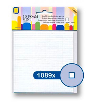 3.3095 - JeJe - 3D Foampads Squares Mini - Pastilles mousse & glue dots