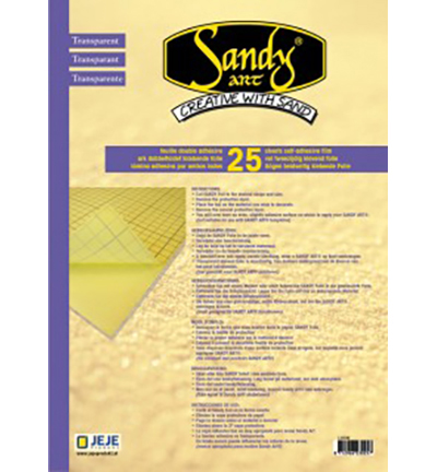 1.0130 - JeJe - Adhésif double face transparent - Collection Sandy Art