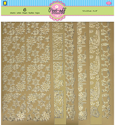 3.9913 - JeJe - Christmas Corners - Peel-off Stickersets 6-pack