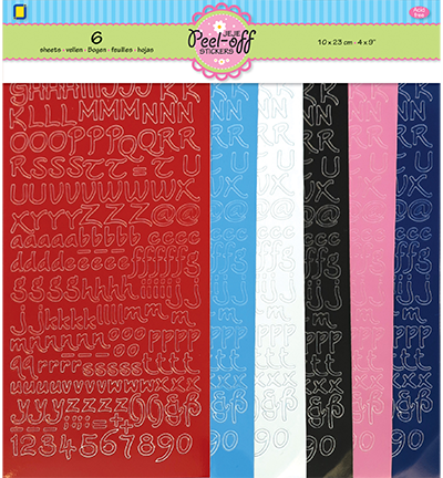 3.9993 - JeJe - ABC stickers - Peel-off Stickersets 6-pack