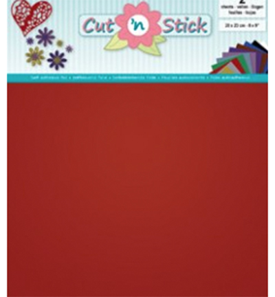 3.0503 - JeJe - Cut 'n Stick, Red - Vinyle, folie & laminats 3.0503 - JeJe - Cut 'n Stick, Red - Vinyle, folie & laminats