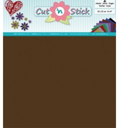 3.0512 - JeJe - Cut 'n Stick, Brown - Vinyle, folie & laminats 3.0512 - JeJe - Cut 'n Stick, Brown - Vinyle, folie & laminats