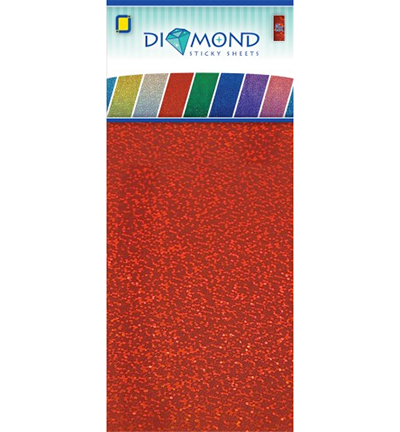 3.0522 - JeJe - Diamond Sticky Sheets, Red - Autres Marij Rahder
