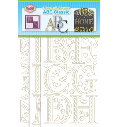 3.9502 - JeJe - ABC Classic Gold/White - Sets peel-off & multipacks