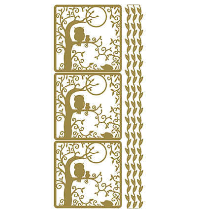 368300 G/G - JeJe - Tree Gold/Gold - Fleurs, animaux & figures
