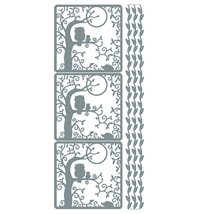 368301 S/S - JeJe - Tree Silver/Silver - Fleurs, animaux & figures