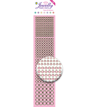 3.8053 - JeJe - Dots, Glitter Transparant Pink - Jewelly 3.8053 - JeJe - Dots, Glitter Transparant Pink - Jewelly
