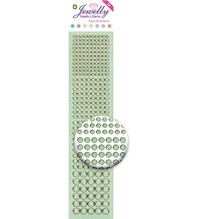 3.8063 - JeJe - Dots, Pearl Green - Jewelly 3.8063 - JeJe - Dots, Pearl Green - Jewelly