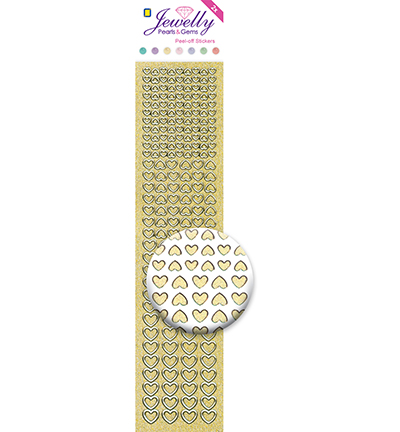 3.8065 - JeJe - Hearts, Pearl Gold - Jewelly 3.8065 - JeJe - Hearts, Pearl Gold - Jewelly