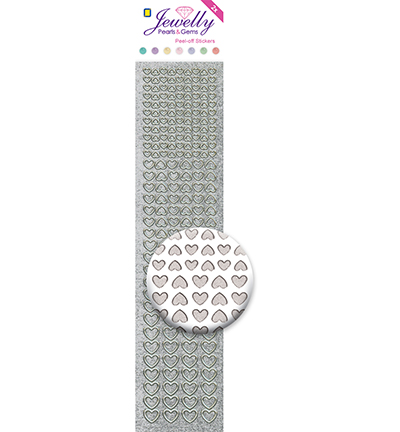 3.8066 - JeJe - Hearts, Pearl Silver - Jewelly 3.8066 - JeJe - Hearts, Pearl Silver - Jewelly