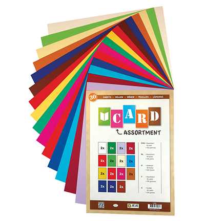 8.7014 - JeJe - Card Assortment, Bloc papier couleurs assorties - Mixed carton