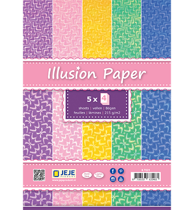 8.7021 - JeJe - Illusion Paper A5, Assorti - 